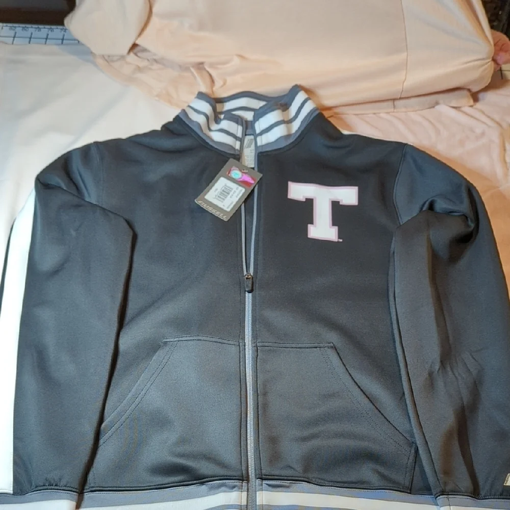 Russell Athletic Varsity Jacket - Gray and Cream